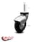 Service Caster 3 Inch Bright Chrome Hooded Neoprene Rubber 10mm Threaded Stem Caster SCC SCC-TS03S310-NPRB-BC-M1015 - alternate 4